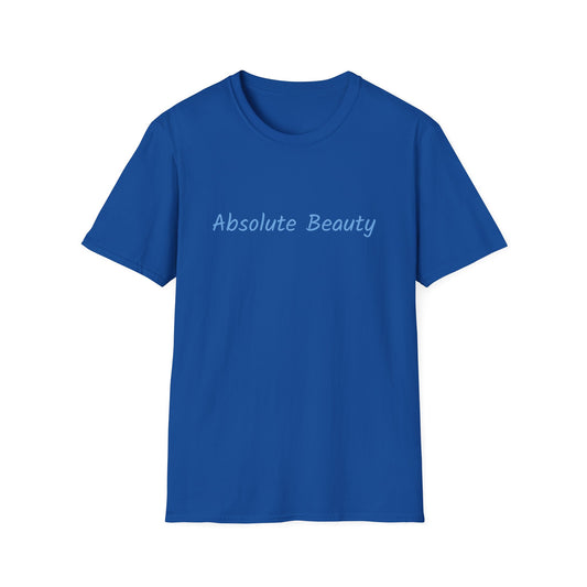 Absolute Beauty T-Shirt Blue Words